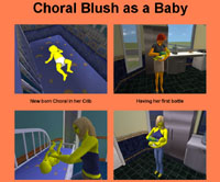 Choral Blush as a Baby