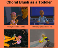 Choral Blush as a Toddler